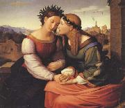 Friedrich overbeck Italia and Germania (mk45) china oil painting reproduction